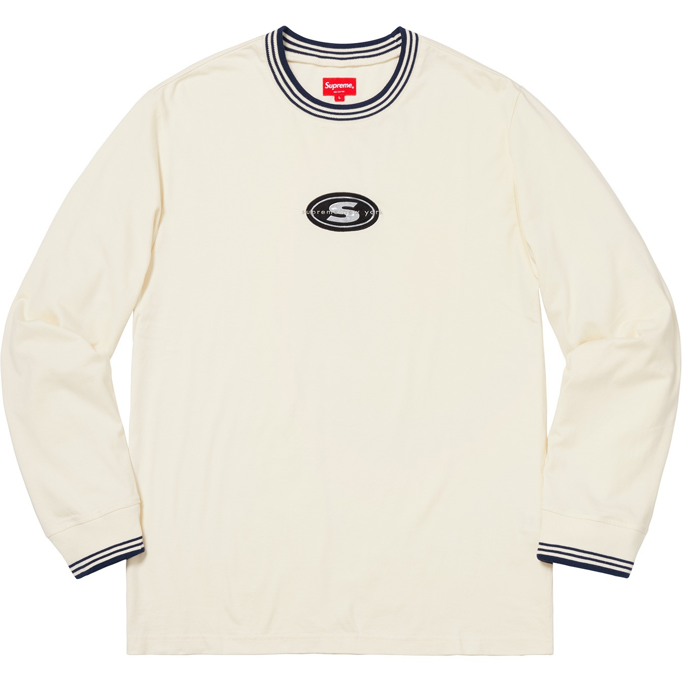 Striped Rib Logo L/S Top view 5